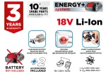 Mieszarka podwójna bezszczotkowa Energy+ 18V, bez akumulatora, Graphite 58GE129
