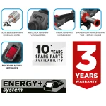 Szlifierka kątowa bezszczotkowa Energy+ 18V, 125 mm, bez akumulatora, Graphite 58GE142