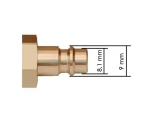 Króciec szybkozłącza DN5 Mini z gwintem zewnętrznym 1/4"