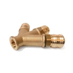 Trójnik z gwintem wewnętrznym 3/8" z 3 szybkozłączami DN7,2 Standard