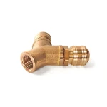 Dwójnik z gwintem wewnętrznym 1/2" z 2 szybkozłączami DN7,2 Standard