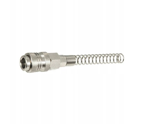 Uzbrojenie ze sprężyną na wąż poliuretanowy PU 8/6 mm z szybkozłączem DN7,2 Standard