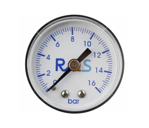 Manometr o średnicy 40 mm z gwintem 1/8" centralnym 0-16 bar RQS 05-00-35