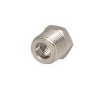 Redukcja 3/8" gwint zewnętrzny - 1/4" gwint wewnętrzny mosiądz niklowany