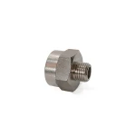 Redukcja 3/8" gwint wewnętrzny - 1/4" gwint zewnętrzny mosiądz niklowany