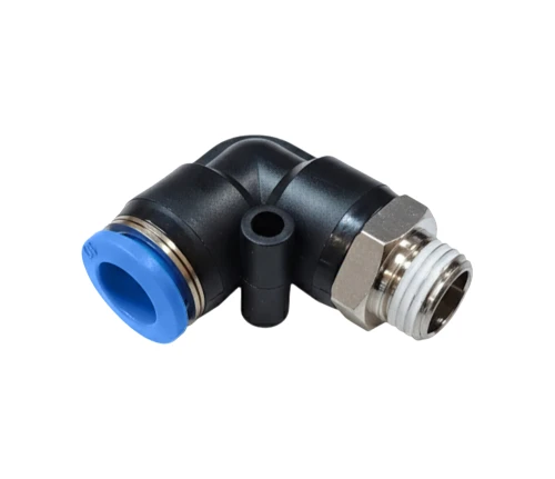 Kolanko wtykowe na wąż 8 mm z gwintem zewnętrznym 1/4"