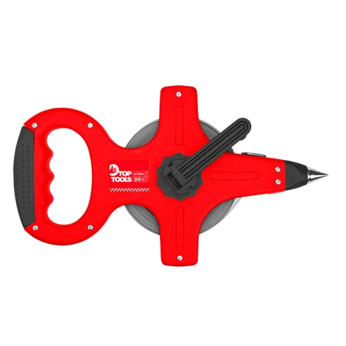 TOP TOOLS 28C534 Taśma miernicza stalowa 50 m x 10 mm, z uchwytem