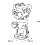 Frezarka bezszczotkowa akumulatorowa Energy+ 18V, Graphite 58GE140