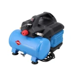AIRPRESS Mały kompresor bezolejowy dwutłokowy LMO 6-126 8 bar 1 KM/0.75 kW 88 l/min 6 l cichy