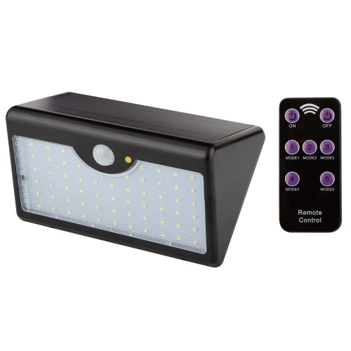 Lampa solarna ścienna SMD LED 900 lm + pilot Neo 99-091