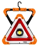 Lampa bateryjna 2w1 COB LED 900 lm z trójkątem ostrzegawczym NEO 99-076