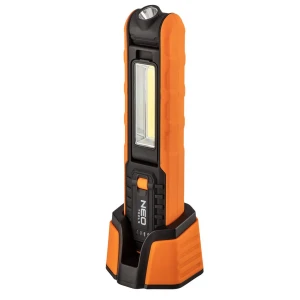 Lampa warsztatowa akumulatorowa 500 lm COB  + baza + ładowarka Neo 99-065