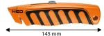 Nóż z ostrzem trapezowym, metalowy korpus Neo 63-707