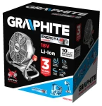 GRAPHITE 58G080 Wentylator akumulatorowo-sieciowy ENERGY+ 18V Li-Ion bez akumulatora