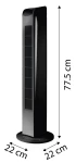 NEO TOOLS 90-012 Wentylator kolumnowy 50 W, oscylacja, 3 prędkości