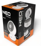 NEO TOOLS 90-016 Wentylator biurkowy 45 W 3 prędkości oscylacja kolor biało-szary