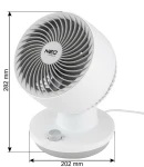 NEO TOOLS 90-016 Wentylator biurkowy 45 W 3 prędkości oscylacja kolor biało-szary