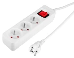 Przedłużacz listwowy 1,5 m 3 gniazda 3 x 1,5 mm2 biały ON/OFF NEO TOOLS 90-176