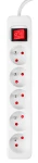 Przedłużacz listwowy 1,5 m 5 gniazd 3 x 1,5 mm2 biały ON/OFF NEO TOOLS 90-177