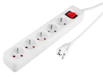 Przedłużacz listwowy 1,5 m 5 gniazd 3 x 1,5 mm2 biały ON/OFF NEO TOOLS 90-177