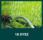 Zraszacz oscylacyjny, powierzchnia zraszania 13 x 18 m, 16 dyszy zraszających, VERTO 15G771