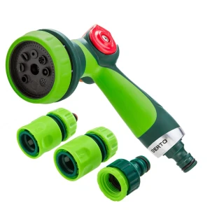 Zestaw z pistoletem zraszającym, złączkami, przyłączem do kranu 1/2", VERTO 15G712