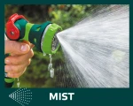 Zestaw z pistoletem zraszającym, złączkami, przyłączem do kranu 1/2", VERTO 15G712
