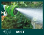 Zraszacz pistoletowy 9-funkcyjny z blokadą spustu, VERTO 15G702