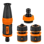 Zestaw 1/2" ze zraszaczem prostym, złączkami i przyłączem do kranu, NEO TOOLS 15-710
