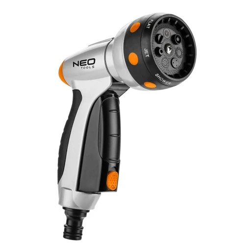 Zraszacz pistoletowy, 7 funkcji, blokada spusty, funkcja CLICK, NEO TOOLS 15-706