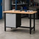 JOTKEL 22751 Biurko lekki stół warsztatowy 1500 x 900 x 740 mm z blatem lakierowanym o gr. 30 mm, seria HSS10