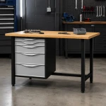 JOTKEL 22752 Biurko lekki stół warsztatowy 1500 x 900 x 740 mm z blatem lakierowanym o gr. 30 mm, seria HSS10
