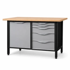 JOTKEL 22753 Biurko lekki stół warsztatowy 1500 x 900 x 740 mm z blatem lakierowanym o gr. 30 mm, seria HSS10