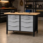 JOTKEL 22754 Biurko lekki stół warsztatowy 1500 x 900 x 740 mm z blatem lakierowanym o gr. 30 mm, seria HSS10