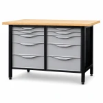 JOTKEL 22754 Biurko lekki stół warsztatowy 1500 x 900 x 740 mm z blatem lakierowanym o gr. 30 mm, seria HSS10