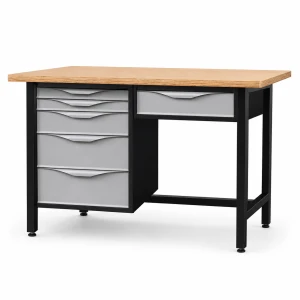 JOTKEL 22756 Biurko lekki stół warsztatowy 1500 x 900 x 740 mm z blatem lakierowanym o gr. 30 mm, seria HSS10