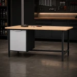 JOTKEL 22702 Biurko lekki stół warsztatowy 2100 x 900 x 740 mm z blatem lakierowanym o gr. 30 mm, seria HSS11