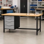 JOTKEL 22703 Biurko lekki stół warsztatowy 2100 x 900 x 740 mm z blatem lakierowanym o gr. 30 mm, seria HSS11