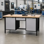 JOTKEL 22705 Biurko lekki stół warsztatowy 2100 x 900 x 740 mm z blatem lakierowanym o gr. 30 mm, seria HSS11