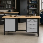 JOTKEL 22711 Biurko lekki stół warsztatowy 2100 x 900 x 740 mm z blatem lakierowanym o gr. 30 mm, seria HSS11