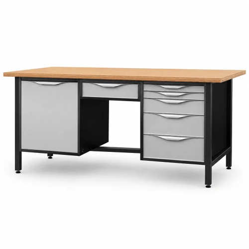 JOTKEL 22713 Biurko lekki stół warsztatowy 2100 x 900 x 740 mm z blatem lakierowanym o gr. 30 mm, seria HSS11
