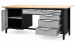 JOTKEL 22713 Biurko lekki stół warsztatowy 2100 x 900 x 740 mm z blatem lakierowanym o gr. 30 mm, seria HSS11