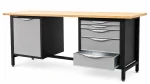 JOTKEL 22711 Biurko lekki stół warsztatowy 2100 x 900 x 740 mm z blatem lakierowanym o gr. 30 mm, seria HSS11