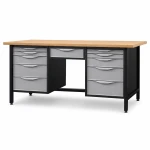 JOTKEL 22714 Biurko lekki stół warsztatowy 2100 x 900 x 740 mm z blatem lakierowanym o gr. 30 mm, seria HSS11