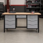 JOTKEL 22714 Biurko lekki stół warsztatowy 2100 x 900 x 740 mm z blatem lakierowanym o gr. 30 mm, seria HSS11