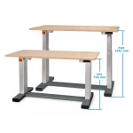 Stół warsztatowy 1500 x 740 mm z elektryczną regulacją wysokości w zakresie 745 - 1245 mm seria HSS12 JOTKEL 22601