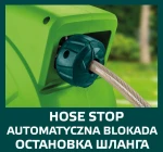 Wąż ogrodowy z automatycznym zwijaczem 1/2", 20 m +2m VERTO 15G891