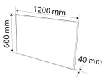 Panel grzewczy na podczerwień 720 W z pilotem bezprzewodowym NEO TOOLS 90-104