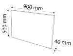 Panel grzewczy na podczerwień 450 W, sterowanie WIFI NEO TOOLS 90-105