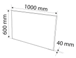 Panel grzewczy na podczerwień 600 W, sterowanie WIFI NEO TOOLS 90-106